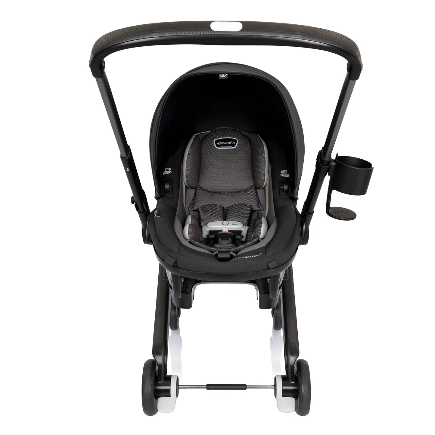 Evenflo Shyft DualRide Infant Car Seat and Stroller Combo - Beaufort Black - CS150112460