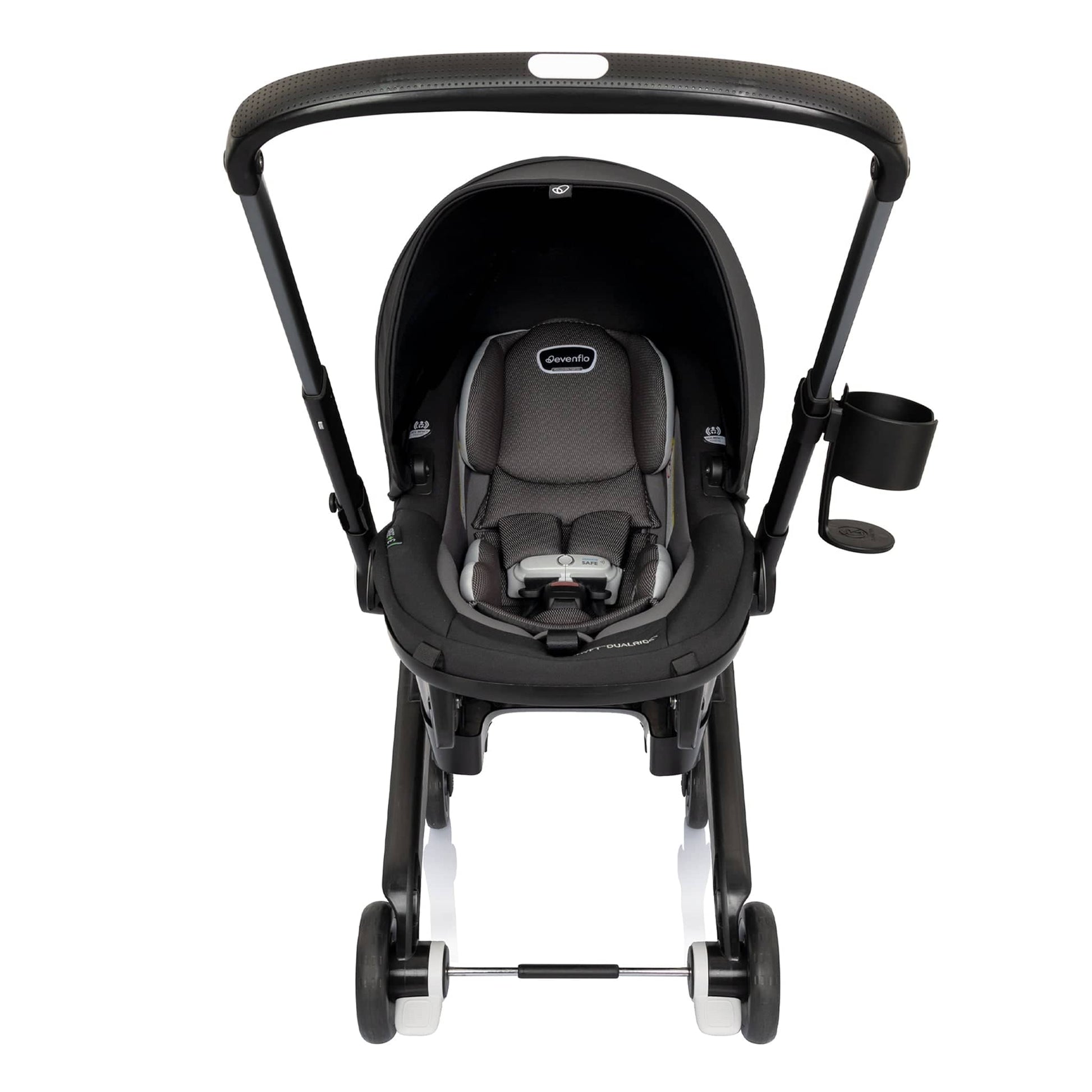 Evenflo Shyft DualRide Infant Car Seat and Stroller Combo - Beaufort Black - CS150112460