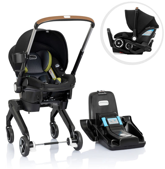 Evenflo Shyft DualRide Infant Car Seat and Stroller Combo - Durham Green - 37312475