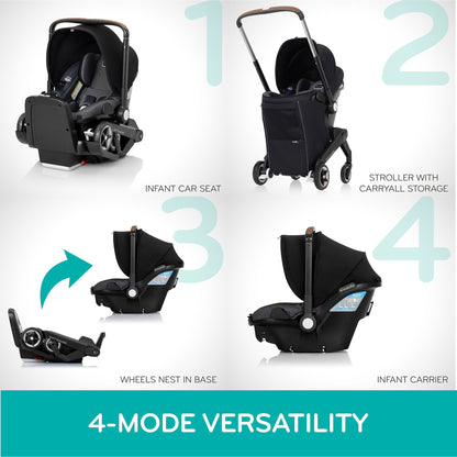 Evenflo Shyft DualRide Infant Car Seat Stroller Combo with Carryall Storage - Boone Gray - CS150112473