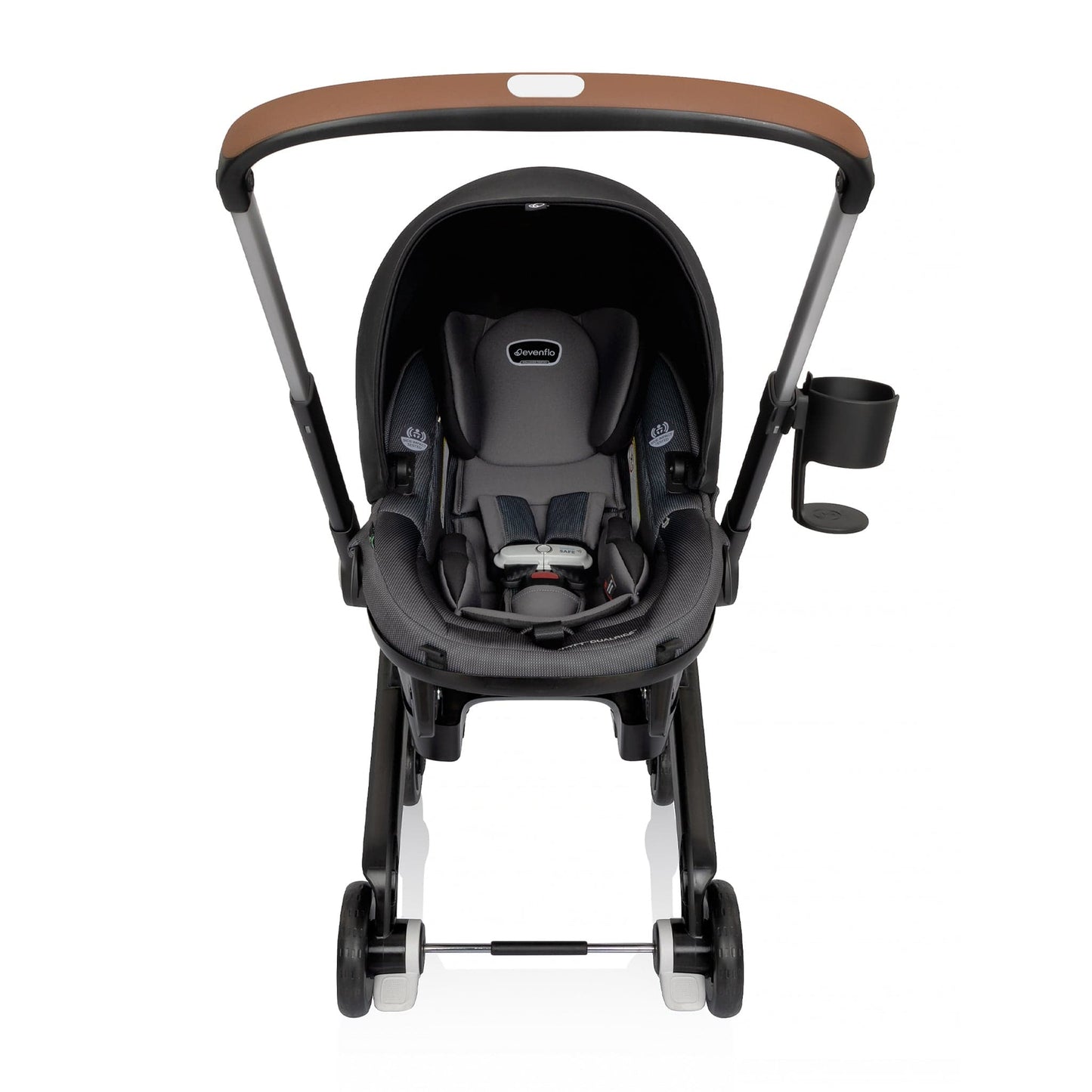 Evenflo Shyft DualRide Infant Car Seat Stroller Combo with Carryall Storage - Boone Gray - CS150112473