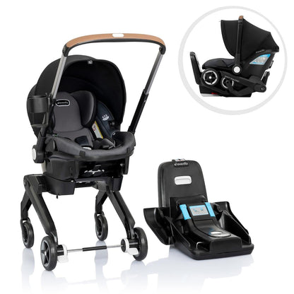 Evenflo Shyft DualRide Infant Car Seat Stroller Combo with Carryall Storage - Boone Gray - CS150112473