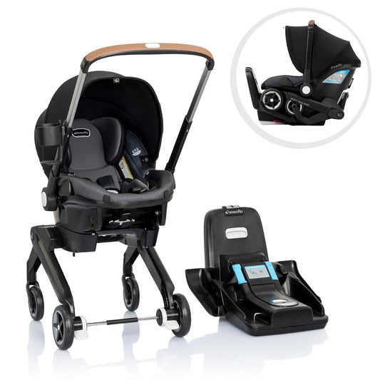 Evenflo Shyft DualRide Infant Car Seat Stroller Combo with Carryall Storage - Boone Gray - CS150112473