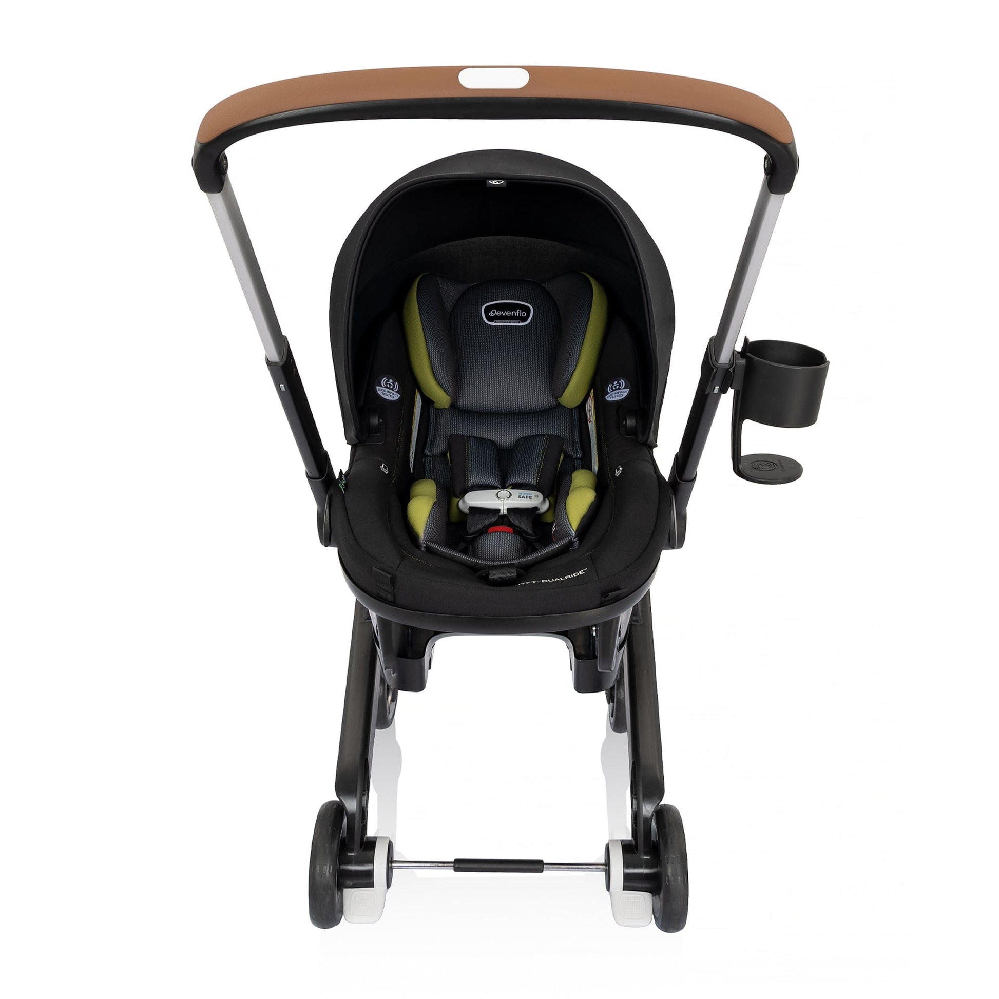 Evenflo Shyft DualRide Infant Car Seat Stroller Combo with Carryall Storage - Durham Green - CS150112475