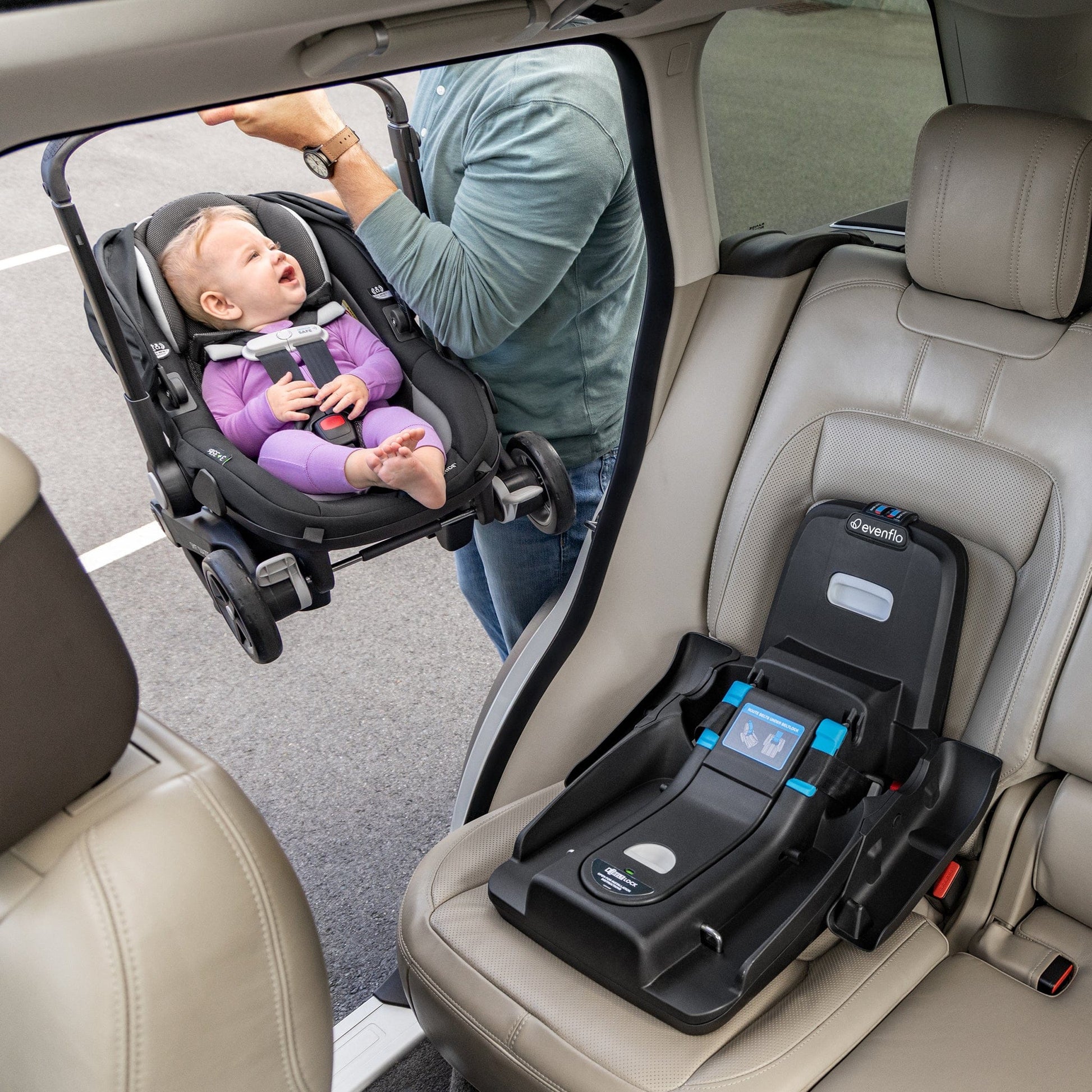 Evenflo Shyft DualRide Infant Car Seat Stroller Combo with Carryall St – Albee Baby
