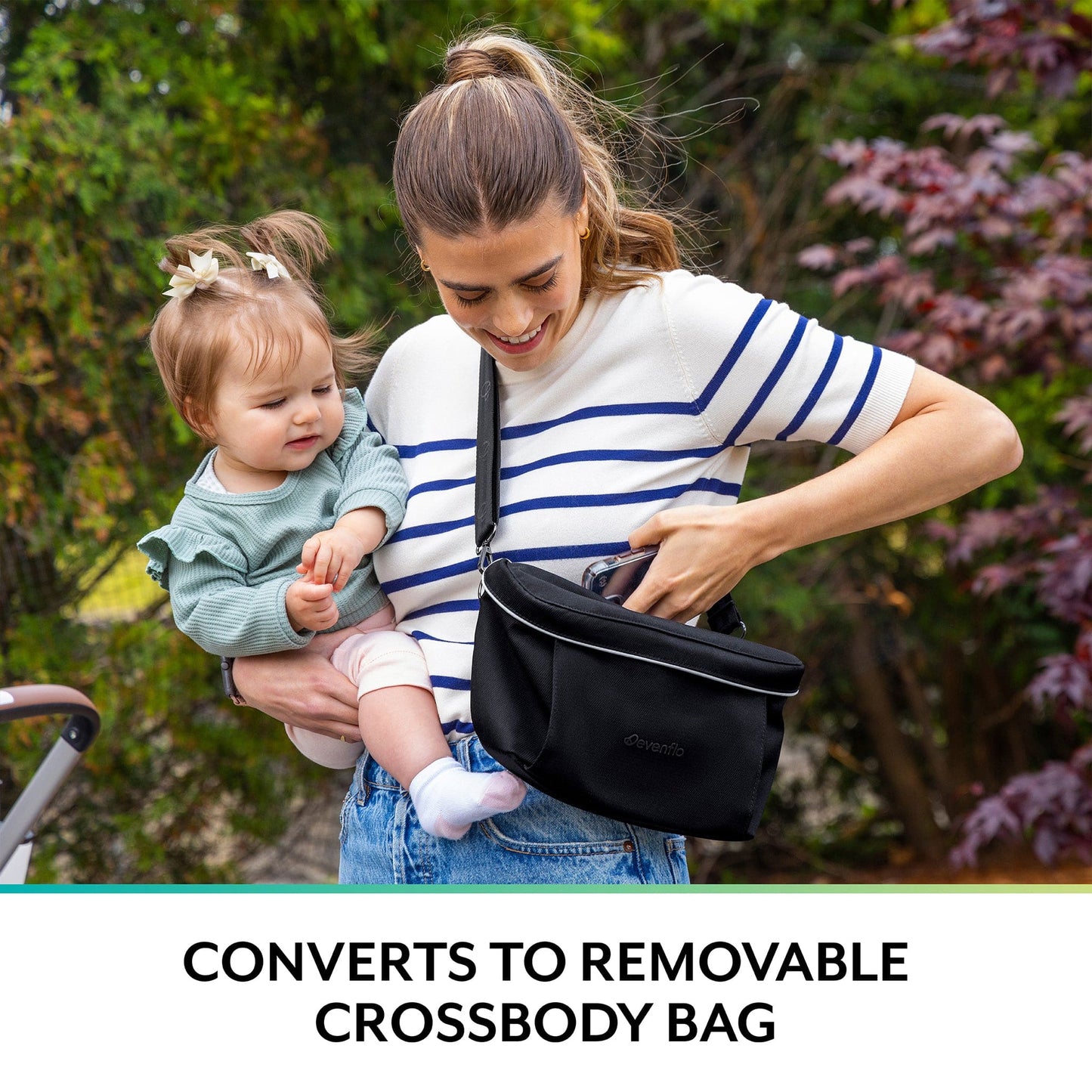 Evenflo Shyft DualRide Stroller Organizer Crossbody Bag - 6451005