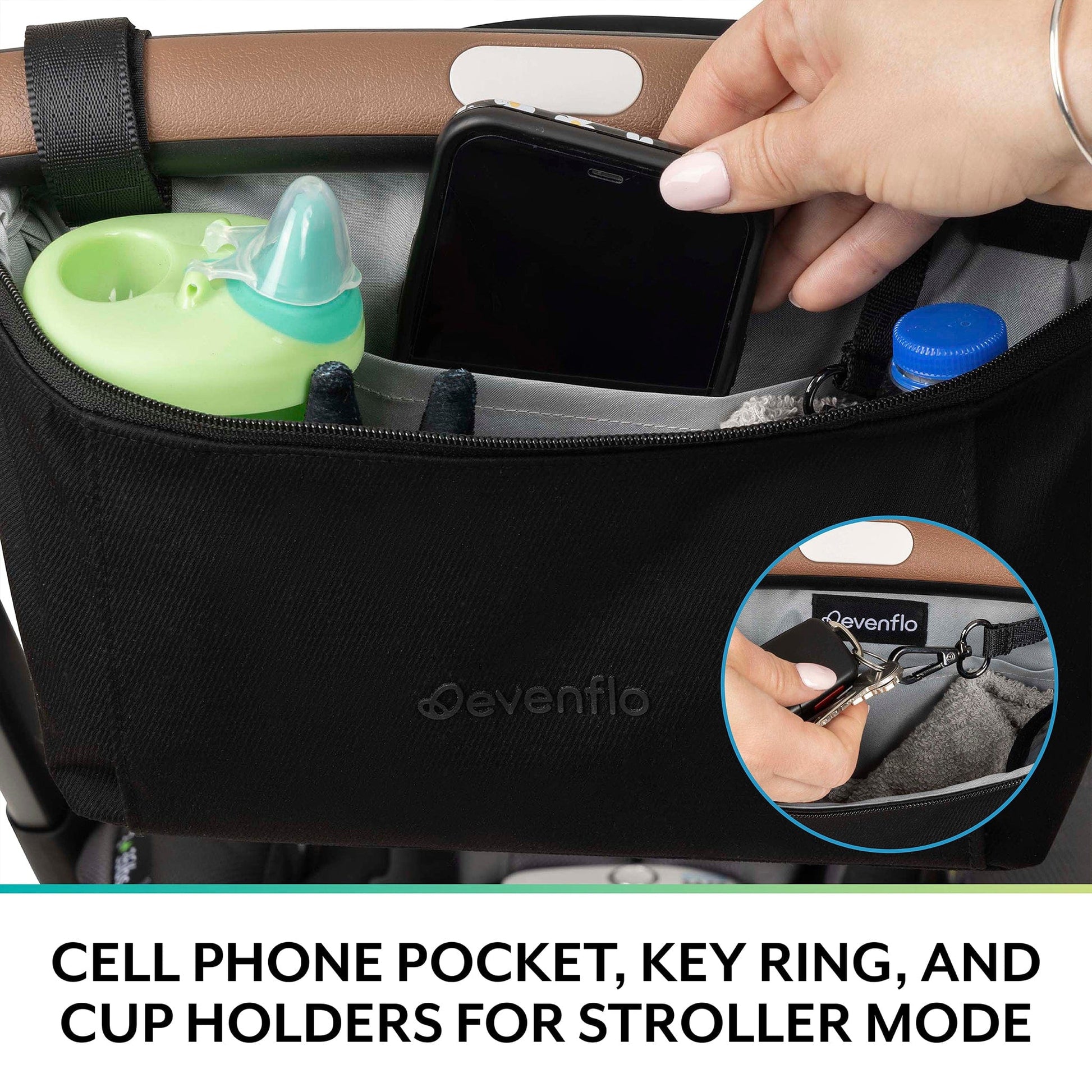 Evenflo Shyft DualRide Stroller Organizer Crossbody Bag
