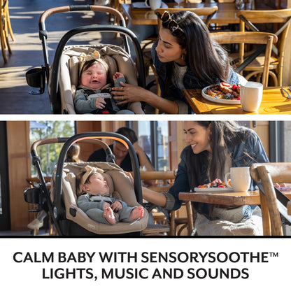 Evenflo Shyft Intuiti+ Travel System w/ Revolve180 LiteMax NXT with SensorySoothe - Dubhan Black - TS100212512