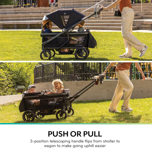 Evenflo Shyft Rideshare All-Terrain Performance Stroller Wagon - Sterling Black - 19012483