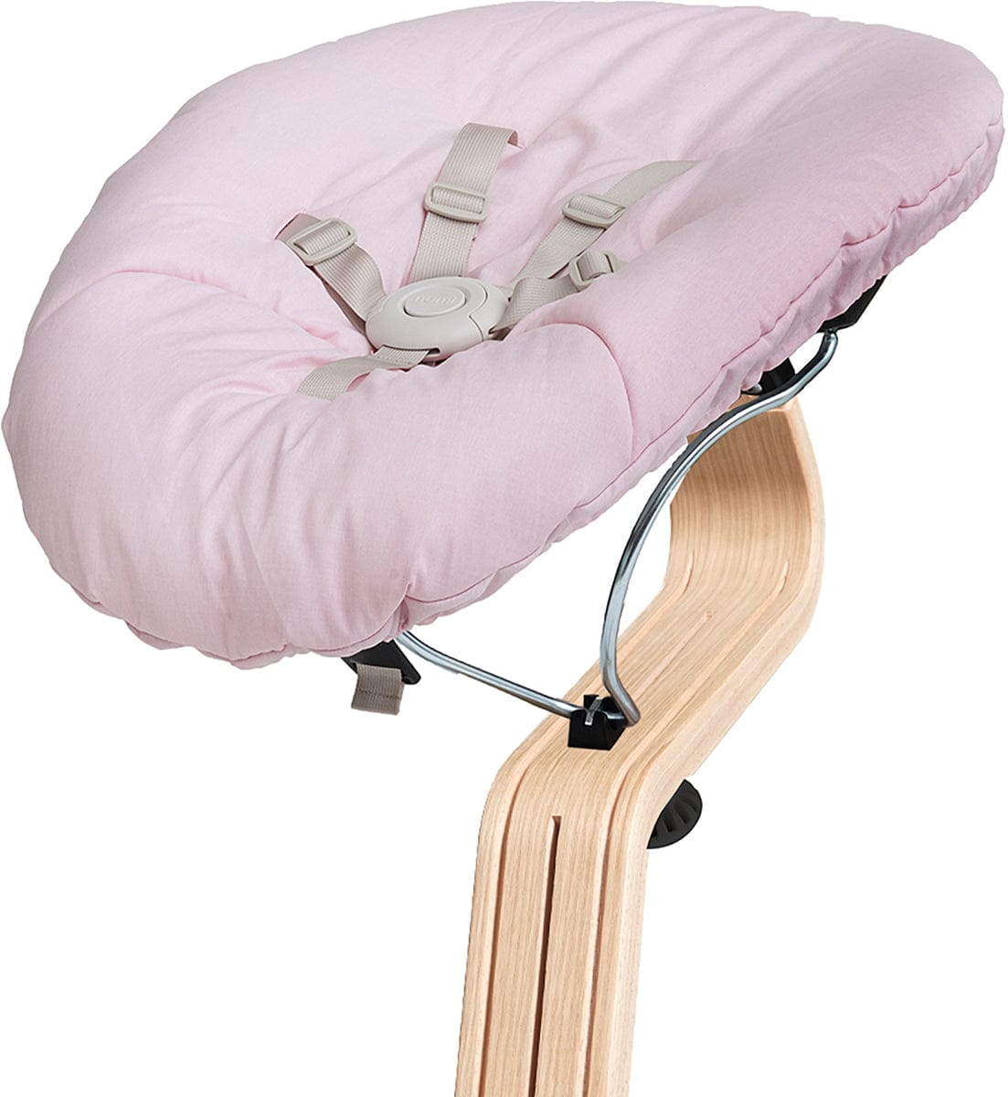 Nomi Baby Base 2.0 Bouncer - Black with Pink Cushion - 18-8512006