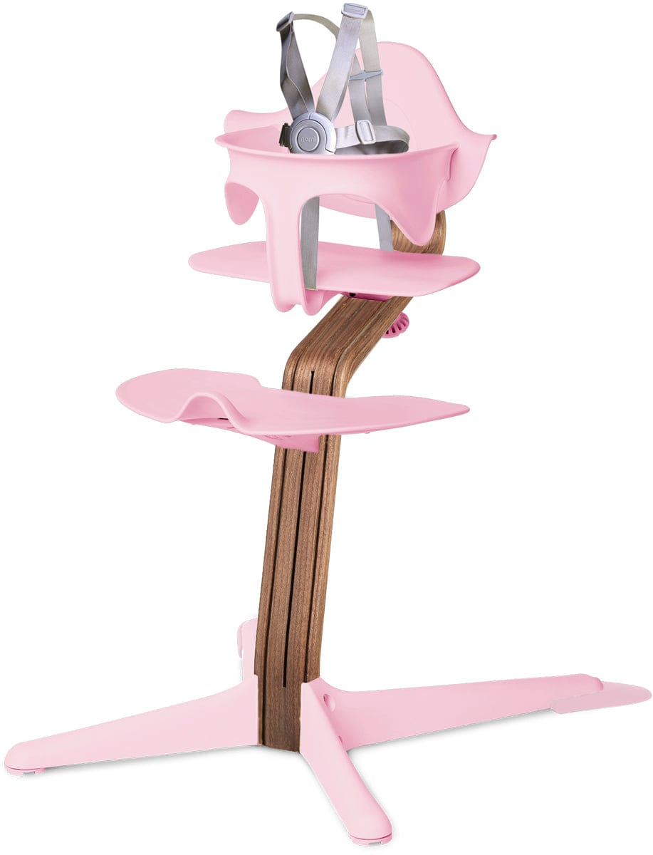 Nomi Highchair - Pink/Walnut - 18-2101054