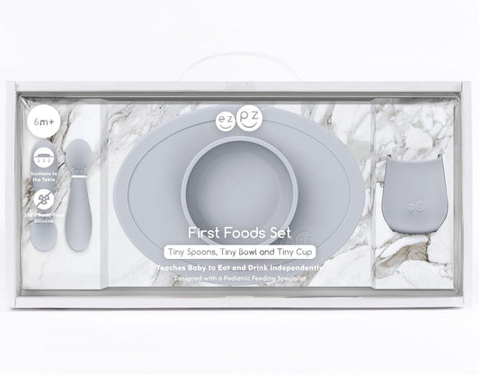 EZPZ First Foods Set - Pewter - PKFFP003