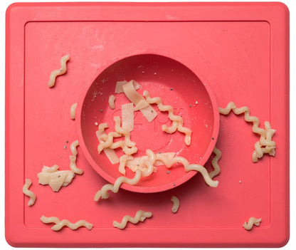 EZPZ Happy Mat Placemat & Bowl - Coral - EZPZ-5303