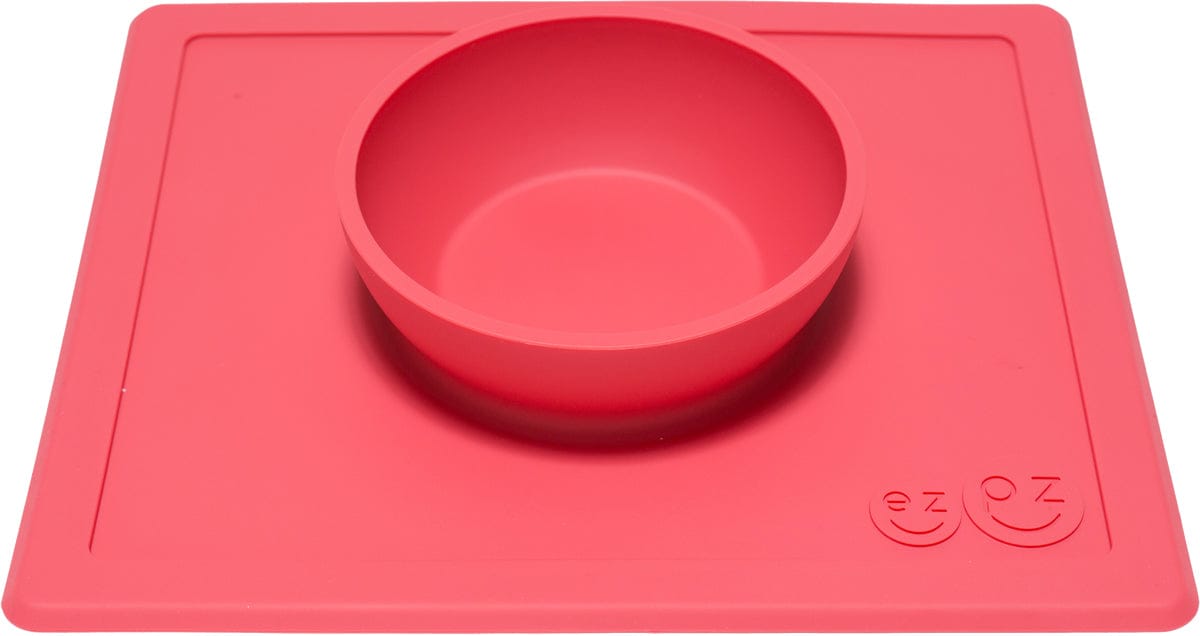 EZPZ Happy Mat Placemat & Bowl - Coral - EZPZ-5303