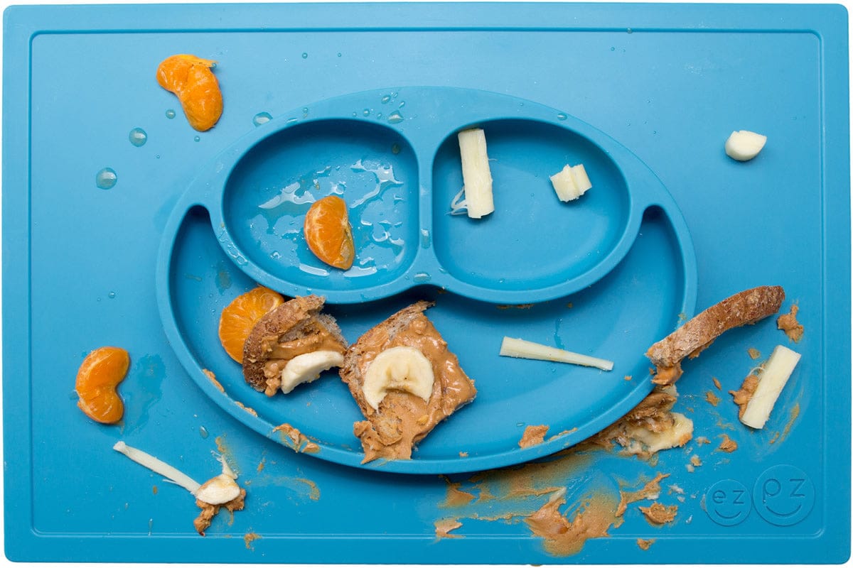EZPZ Happy Mat Placemat & Plate - Blue - EZPZ-5085