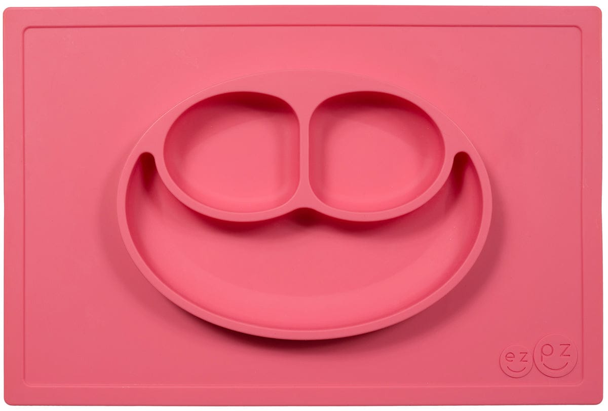EZPZ Happy Mat Placemat & Plate - Coral - EZPZ-5078