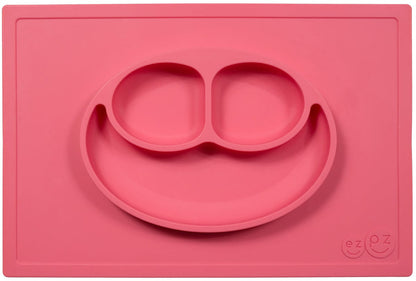 EZPZ Happy Mat Placemat & Plate - Coral - EZPZ-5078