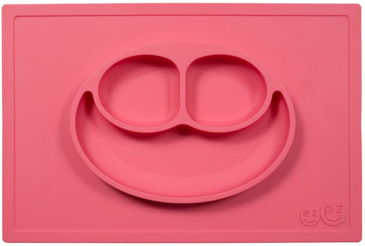 EZPZ Happy Mat Placemat & Plate - Coral - EZPZ-5078