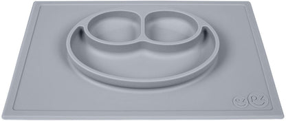 EZPZ Happy Mat Placemat & Plate - Pewter - PKHMP003
