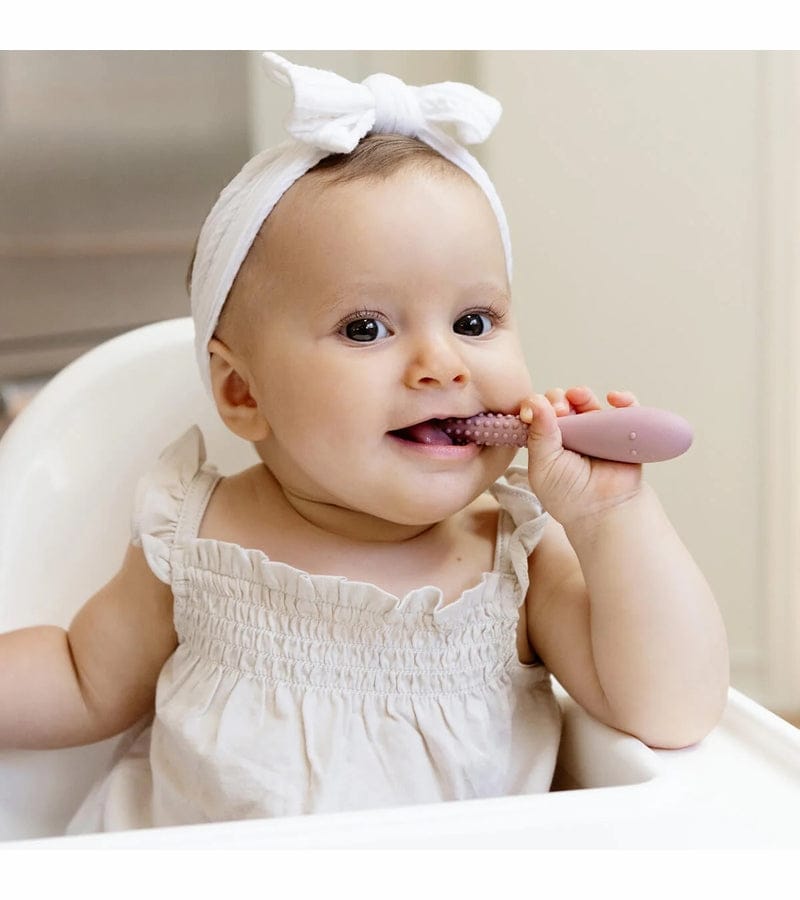 EZPZ Infant Bundle - First Foods Set + Oral Development Tools - Blush - PKFFB005-PCDTS001