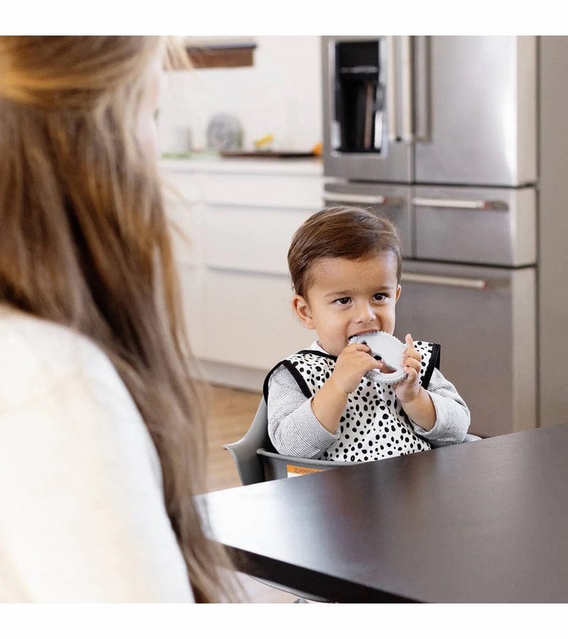 EZPZ Infant Bundle - First Foods Set + Oral Development Tools - Pewter - PKFFP003-PCDTP003