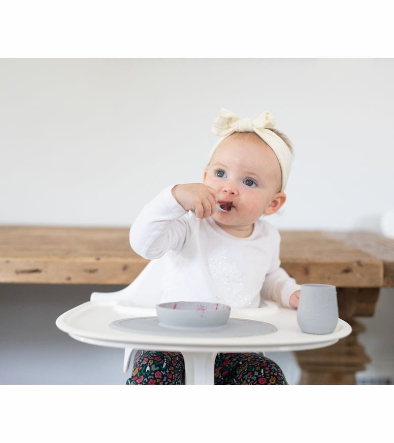 EZPZ Infant Bundle - First Foods Set + Oral Development Tools - Pewter - PKFFP003-PCDTP003