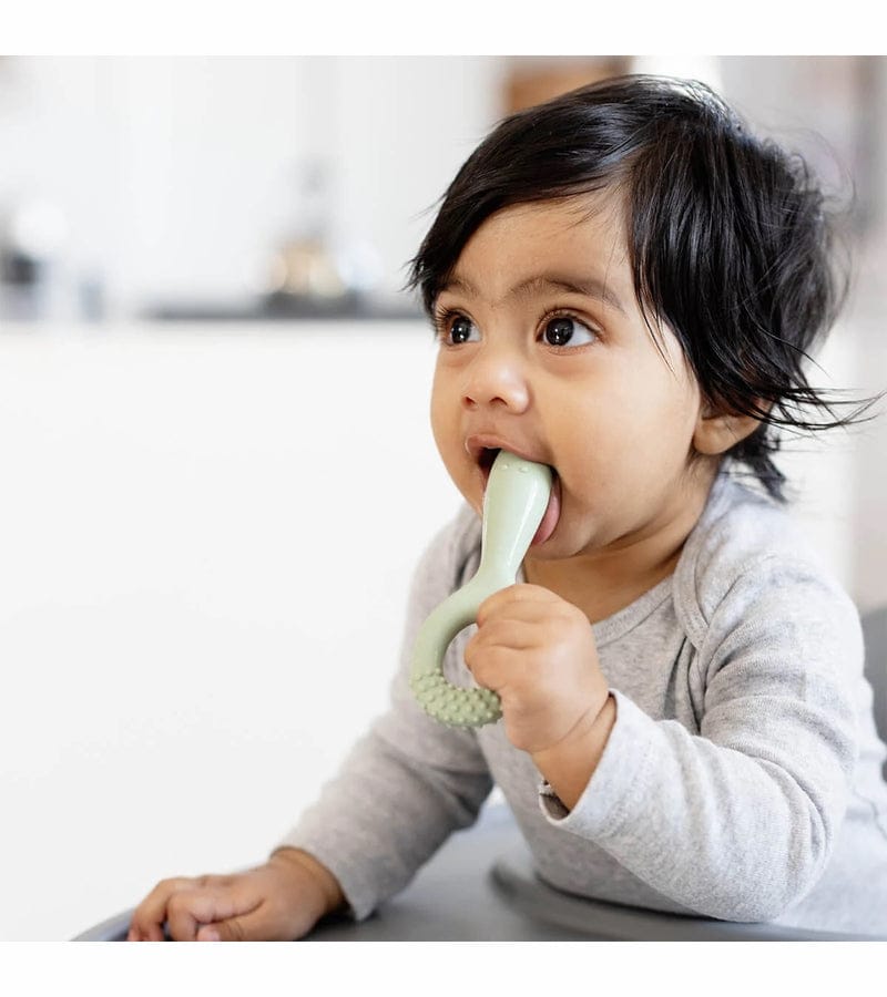EZPZ Infant Bundle - First Foods Set + Oral Development Tools - Sage - PKFFS001-PCDTB005