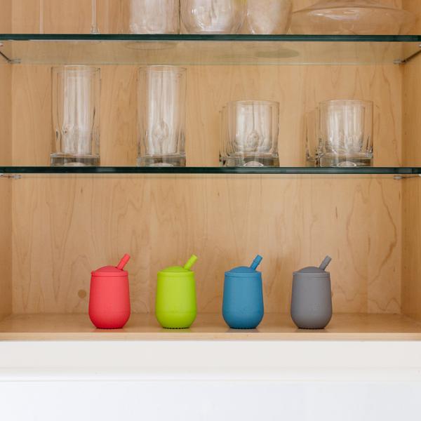 EZPZ Mini Cup Training Cup + Straw Training System - Blue