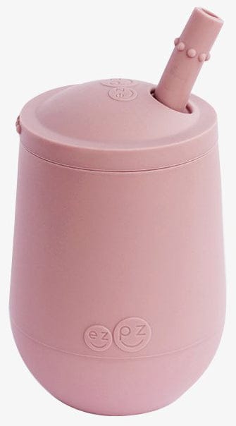 EZPZ Mini Cup Training Cup + Straw Training System - Blush - PCSTB005