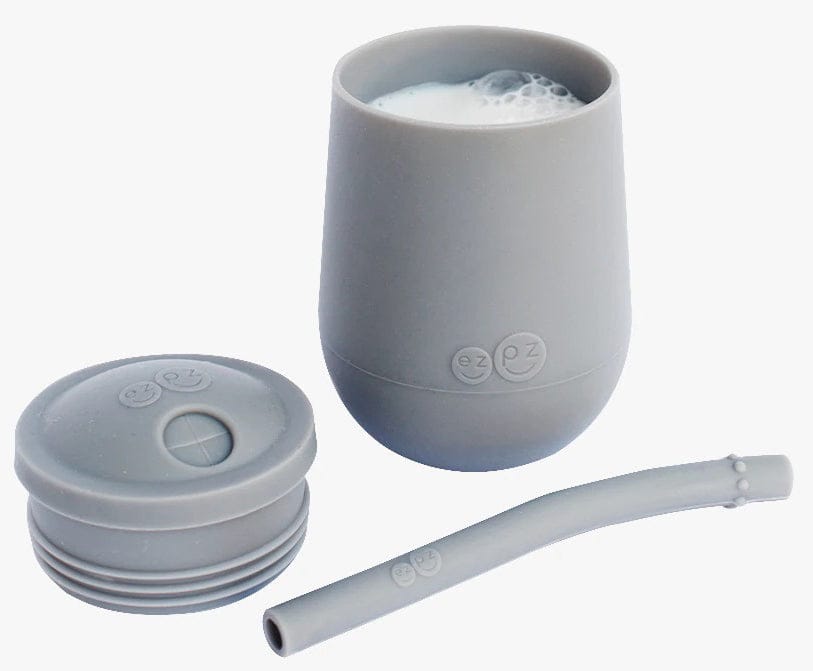EZPZ Mini Cup Training Cup + Straw Training System - Gray - PCSTG003