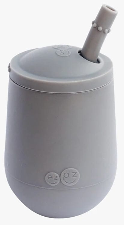 EZPZ Mini Cup Training Cup + Straw Training System - Gray - PCSTG003