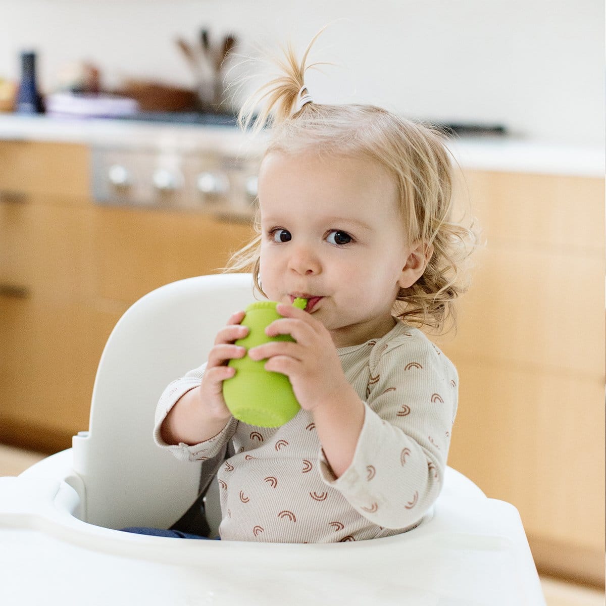 EZPZ Mini Cup Training Cup + Straw Training System - Lime - PCSTG001