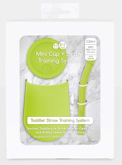 EZPZ Mini Cup Training Cup + Straw Training System - Lime - PCSTG001