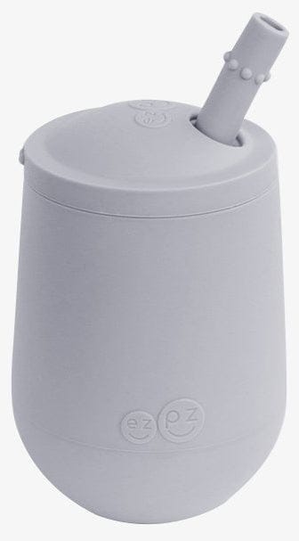 EZPZ Mini Cup Training Cup + Straw Training System - Pewter - PCSTP003