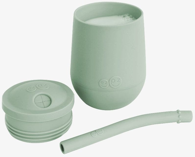 EZPZ Mini Cup Training Cup + Straw Training System - Sage - PCSTS001