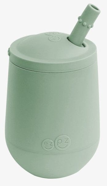 EZPZ Mini Cup Training Cup + Straw Training System - Sage - PCSTS001