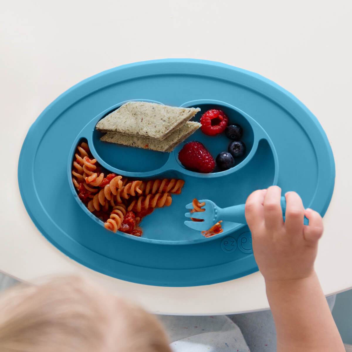 EZPZ Mini Feeding Set - Blue - pcmfb003