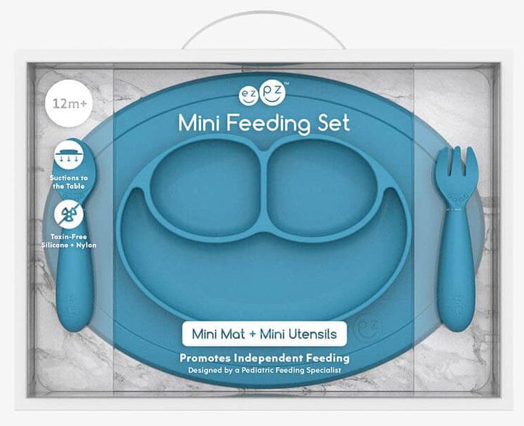 EZPZ Mini Feeding Set - Blue - pcmfb003
