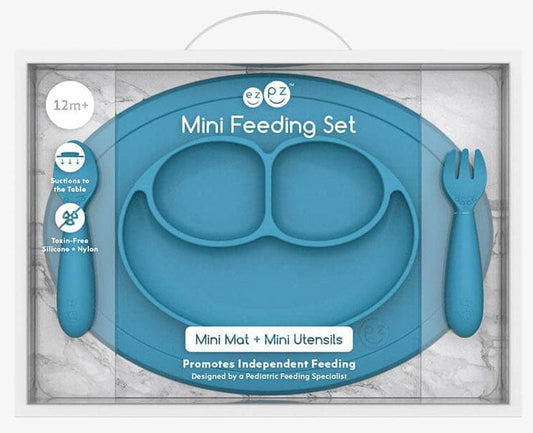 EZPZ Mini Feeding Set - Blue - pcmfb003
