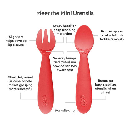 EZPZ Mini Feeding Set - Coral - PCMFC004