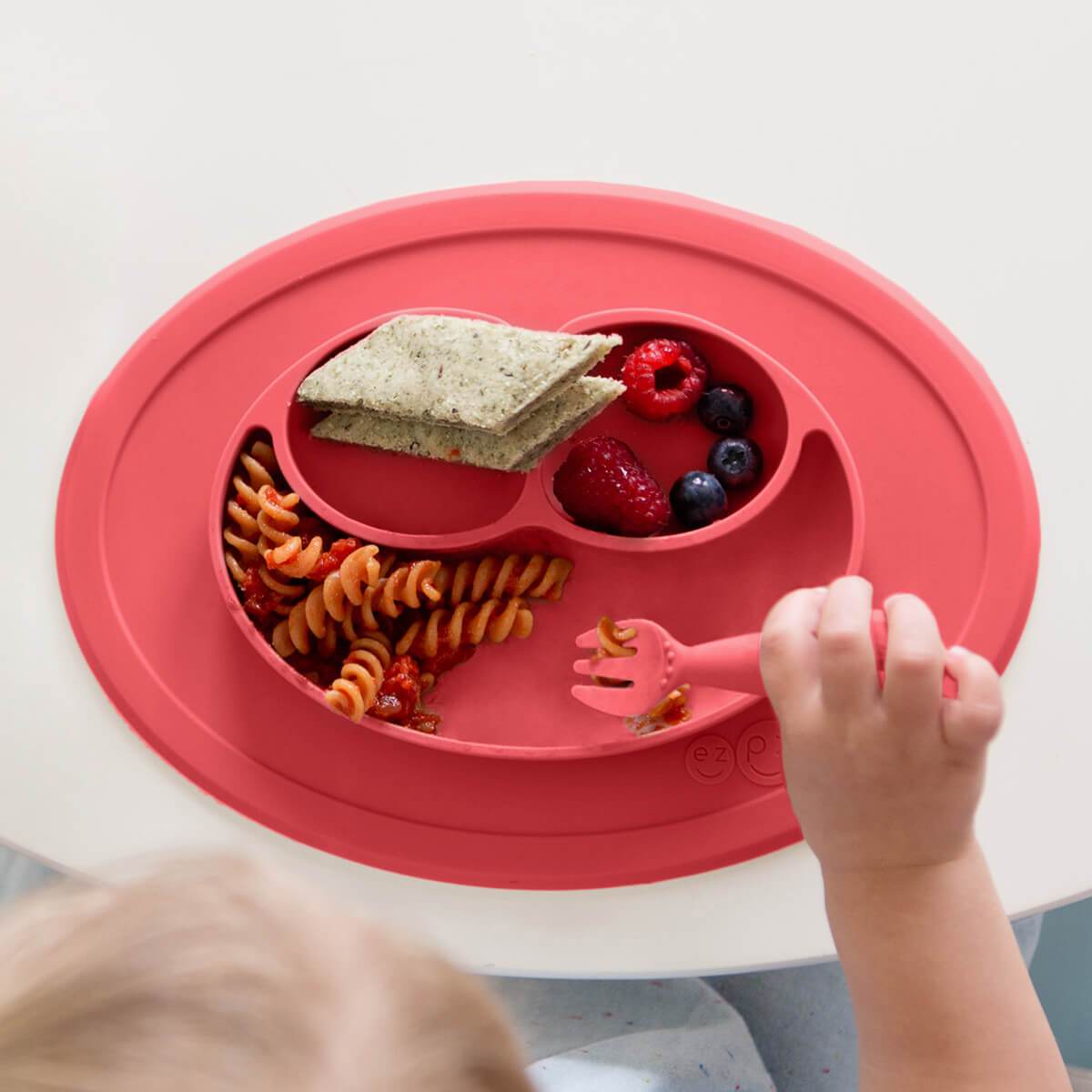 EZPZ Mini Feeding Set - Coral - PCMFC004