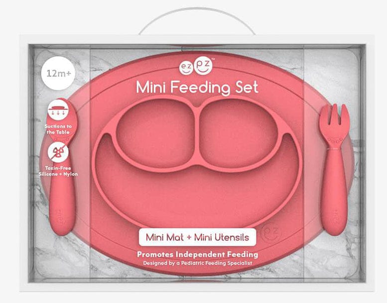 EZPZ Mini Feeding Set - Coral - PCMFC004