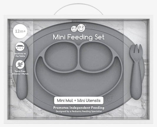 EZPZ Mini Feeding Set - Gray - PCMFG005