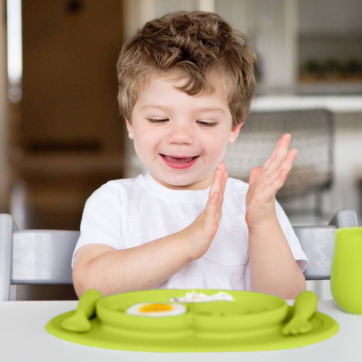 EZPZ Mini Feeding Set - Lime - PCMFG001