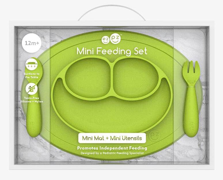 EZPZ Mini Feeding Set - Lime - PCMFG001