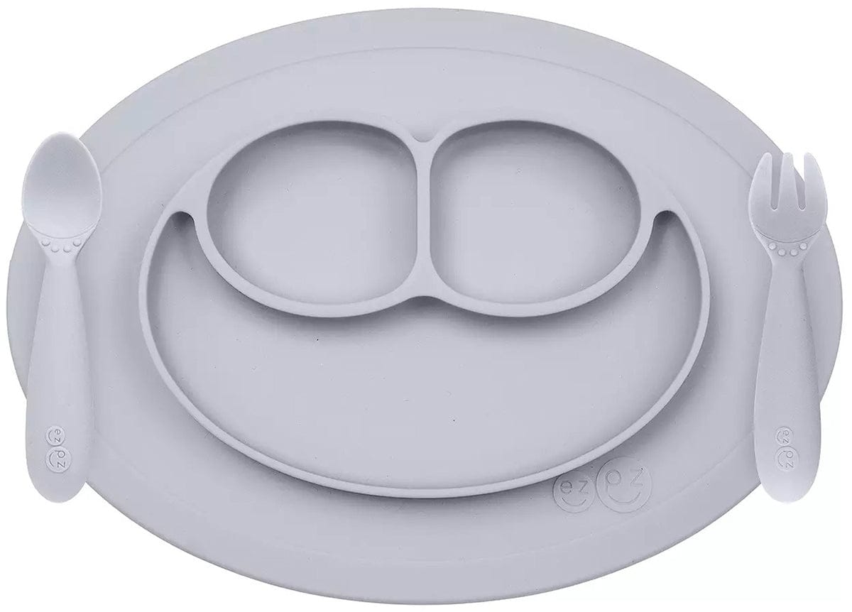 EZPZ Mini Feeding Set - Pewter - PKMFP003