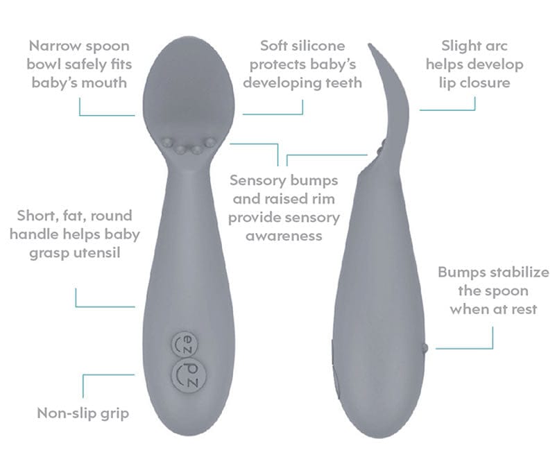 EZPZ Tiny Spoon, Twin Pack - Coral