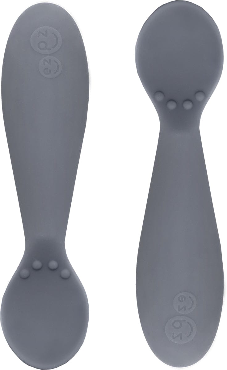 EZPZ Tiny Spoon, Twin Pack - Gray - pkssg005