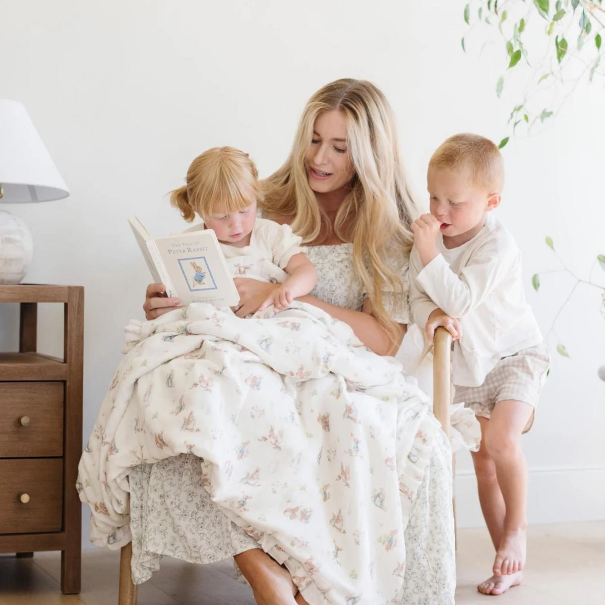 Saranoni Peter Rabbit Muslin Lush Blanket - Girl