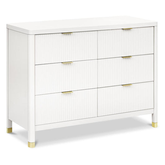 Namesake Brimsley Tambour 6-Drawer Assembled Dresser - Warm White - M26716RW
